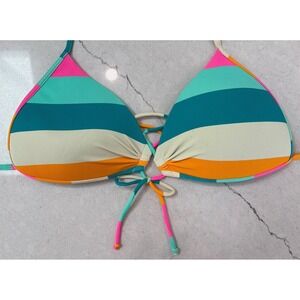 Body Glove Free Flow Stripe Baby Love Molded Triangle Bikini Top 39623104 Large